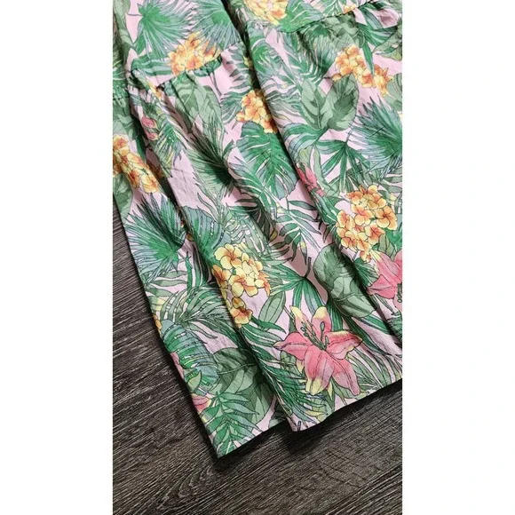 Maison Tara Tiered Midi Dress Women's Green 14 - Picture 7 of 10